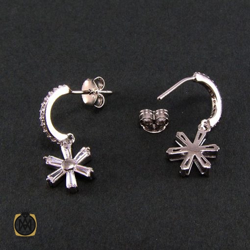گوشواره نقره زنانه طرح سمیرا - کد 5008 - تصویر 3