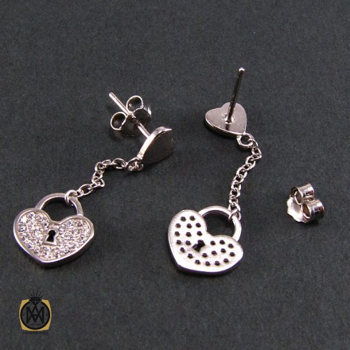 گوشواره نقره زنانه طرح سوسن - کد 5010 - تصویر 3