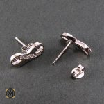 3 گوشواره نقره زنانه طرح بی نهایت - کد 5012 - تصویر 2