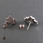 3 گوشواره نقره زنانه طرح ستاره - کد 5019 - تصویر 2