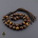 تسبیح چشم ببر 33 دانه اصل و معدنی - کد 4005 - تصویر 3