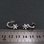 4 گوشواره نقره زنانه طرح سمیرا - کد 5008 - تصویر 4