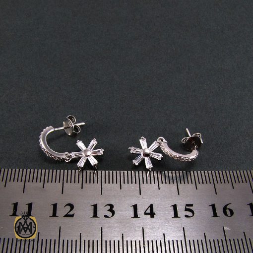 گوشواره نقره زنانه طرح سمیرا - کد 5008 - تصویر 4