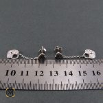 4 گوشواره نقره زنانه طرح سوسن - کد 5010 - تصویر 4