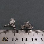 4 گوشواره نقره زنانه طرح ستاره - کد 5019 - تصویر 4