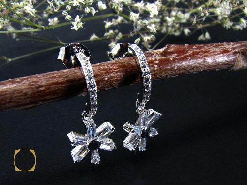 گوشواره نقره زنانه طرح سمیرا - کد 5008 - تصویر 5