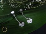 گوشواره نقره زنانه طرح سوسن - کد 5010 - تصویر 5