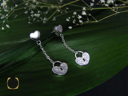 گوشواره نقره زنانه طرح سوسن - کد 5010 - تصویر 5