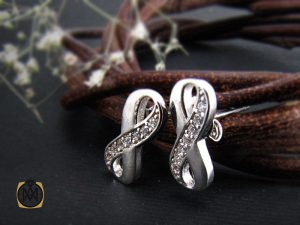 5012 گوشواره نقره زنانه طرح بی نهایت - کد 5012 - تصویر 5
