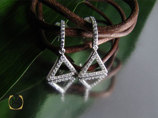 گوشواره نقره زنانه طرح ملیسا - کد 5013 - تصویر 5