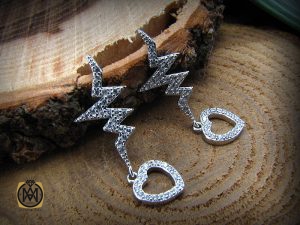 5015 گوشواره نقره زنانه طرح دلربا - کد 5015 - تصویر 5