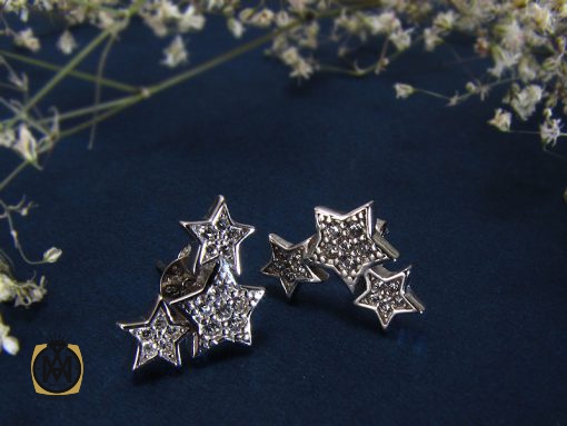 5019 گوشواره نقره زنانه طرح ستاره - کد 5019 - تصویر 5