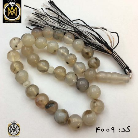 تسبیح عقیق شجر سفید 33 دانه - کد 4009