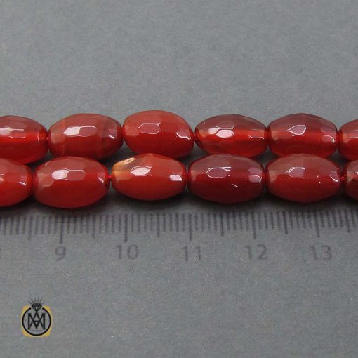 تسبیح 33 دانه عقیق قرمز تراش