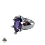 انگشتر آمتیست زنانه طرح دیبا - کد 2067