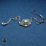 1 دستبند نقره زمرد زنانه – کد 1018 - تصویر 6