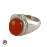 انگشتر عقیق یمن حکاکی شرف الشمس مردانه - کد 8056