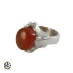 انگشتر عقیق یمن حکاکی شرف الشمس مردانه - کد 8069