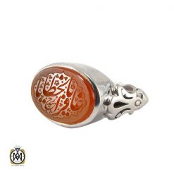 انگشتر عقیق یمن مردانه با حکاکی یا غافر الخطایا - کد 8097 انگشتر عقیق یمن مردانه با حکاکی یا غافر الخطایا - کد 8097
