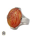 انگشتر عقیق یمن مردانه با حکاکی یا حبیب التوابین‬‎ - کد 8110