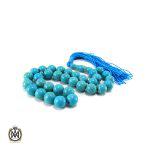 تسبیح فیروزه تبتی 33 دانه گرد - کد 4032