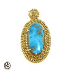 1 مدال فیروزه نیشابوری و الماس زنانه