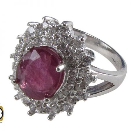 انگشتر یاقوت سرخ طرح صبا زنانه -کد 2019