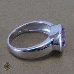 انگشتر آمتیست زنانه طرح نیکا - کد 2037 - تصویر 4