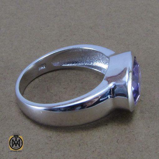 انگشتر آمتیست زنانه طرح نیکا - کد 2037 - تصویر 4