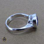 2 انگشتر آمتیست زنانه طرح هلما - کد 2040 - تصویر 4