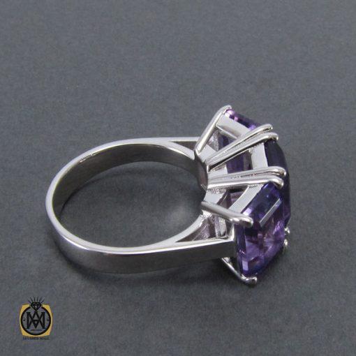 2 انگشتر آمتیست زنانه طرح یارا - کد 2043 - تصویر 4