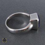 2 انگشتر آمتیست زنانه طرح نیکی - کد 2046 - تصویر 4
