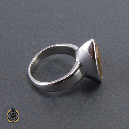 انگشتر سیترین زنانه طرح گلاسا – کد 2051 - تصویر 4