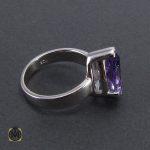 انگشتر آمتیست زنانه طرح تبسم– کد 2054 - تصویر 4