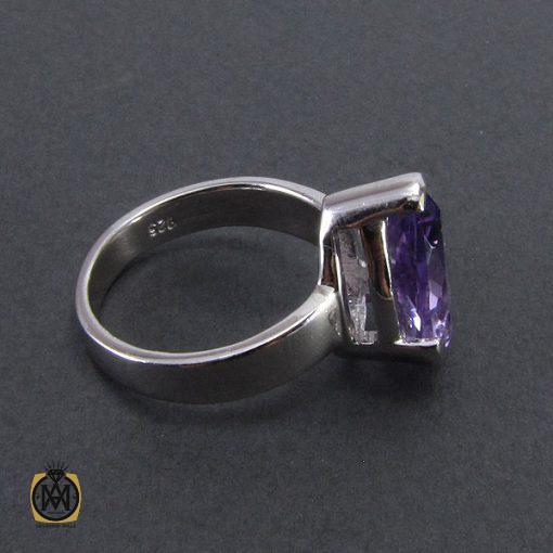 انگشتر آمتیست زنانه طرح تبسم– کد 2054 - تصویر 4