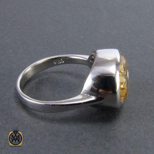 انگشتر سیترین زنانه طرح آتوسا - کد 2058 - تصویر 3