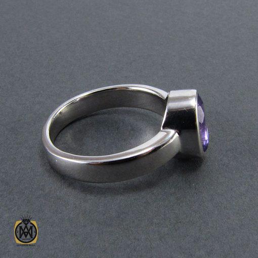 انگشتر آمتیست زنانه طرح آلما - کد 2059 - تصویر 2