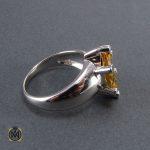 انگشتر سیترین زنانه طرح جانا - کد 2064 - تصویر 3