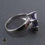 انگشتر آمتیست زنانه طرح دیبا - کد 2067 - تصویر 3