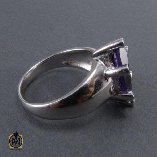 انگشتر آمتیست زنانه طرح دیبا - کد 2067 - تصویر 3