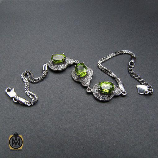 دستبند زبرجد زنانه طرح پریسا – کد 1020 - تصویر 2