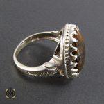 انگشتر کهربا بولونی لهستان مردانه اصل و معدنی - کد 8048 - تصویر 2