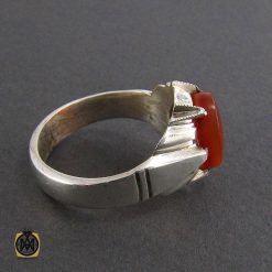 انگشتر عقیق یمن حکاکی شرف الشمس مردانه - کد 8064 انگشتر عقیق یمن حکاکی شرف الشمس مردانه - کد 8064
