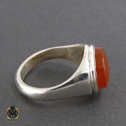 انگشتر عقیق یمن حکاکی شرف الشمس مردانه - کد 8074 انگشتر عقیق یمن حکاکی شرف الشمس مردانه - کد 8074