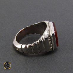 انگشتر عقیق یمن مردانه با حکاکی یابن النجباء الاکرمین - کد 8087 انگشتر عقیق یمن مردانه با حکاکی یابن النجباء الاکرمین - کد 8087