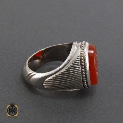 انگشتر عقیق یمن مردانه با حکاکی حسبی من هو حسبی - کد 8090 انگشتر عقیق یمن مردانه با حکاکی حسبی من هو حسبی - کد 8090