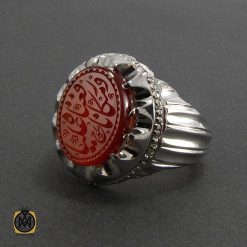 انگشتر عقیق یمن مردانه با حکاکی ورفعناه مكانا عليا - کد 8117 انگشتر عقیق یمن مردانه با حکاکی ورفعناه مكانا عليا - کد 8117