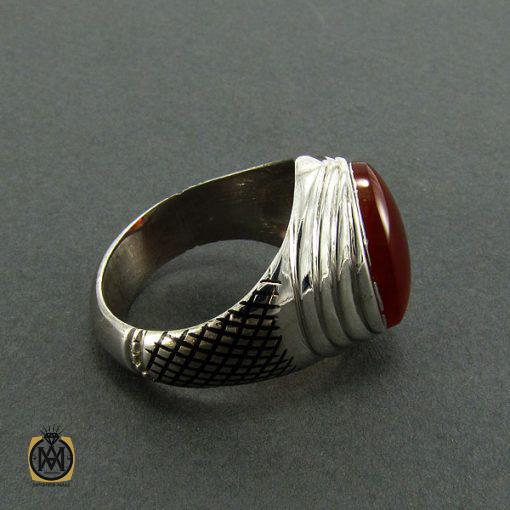 انگشتر عقیق یمن مردانه - کد 8157 - تصویر 3