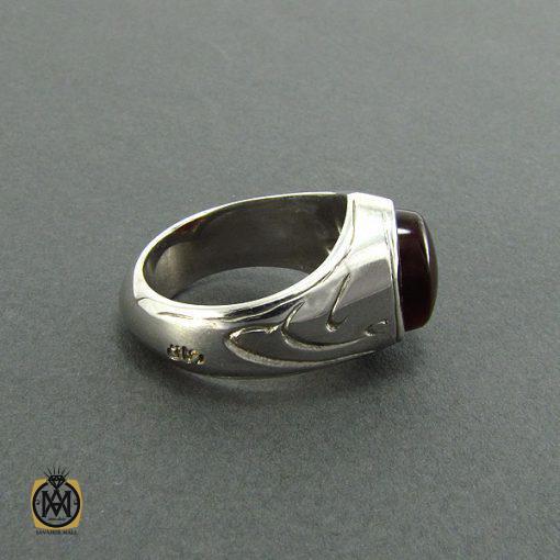 انگشتر عقیق یمن مردانه - کد 8146 - تصویر 2