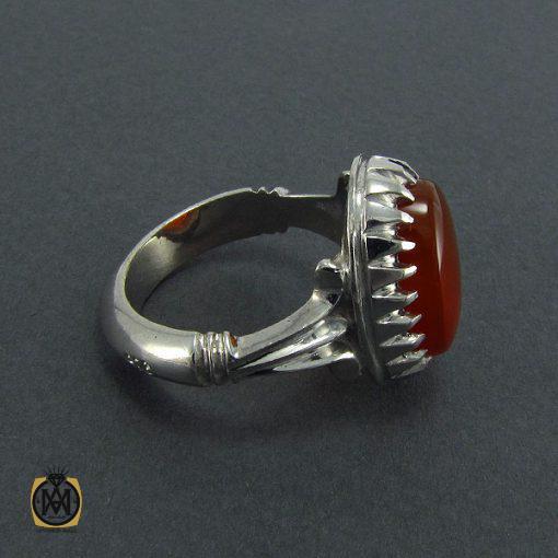 انگشتر عقیق یمن مردانه - کد 8171 - تصویر 2